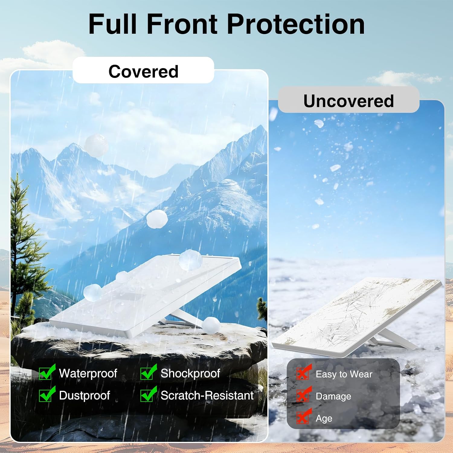 Detalle 2 de MEKEET Starlink Mini Protective Cover Case: Waterproof Silicone Shield for Starlink Mini