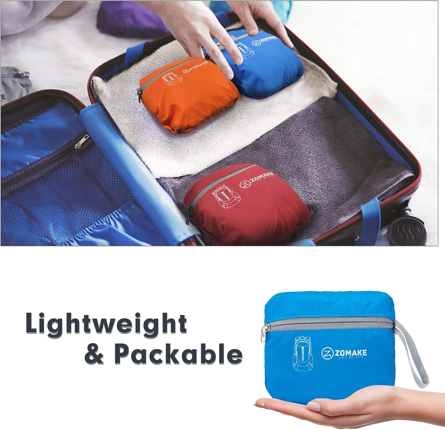 Detalle 2 de ZOMAKE Sac à dos pliable 25 L