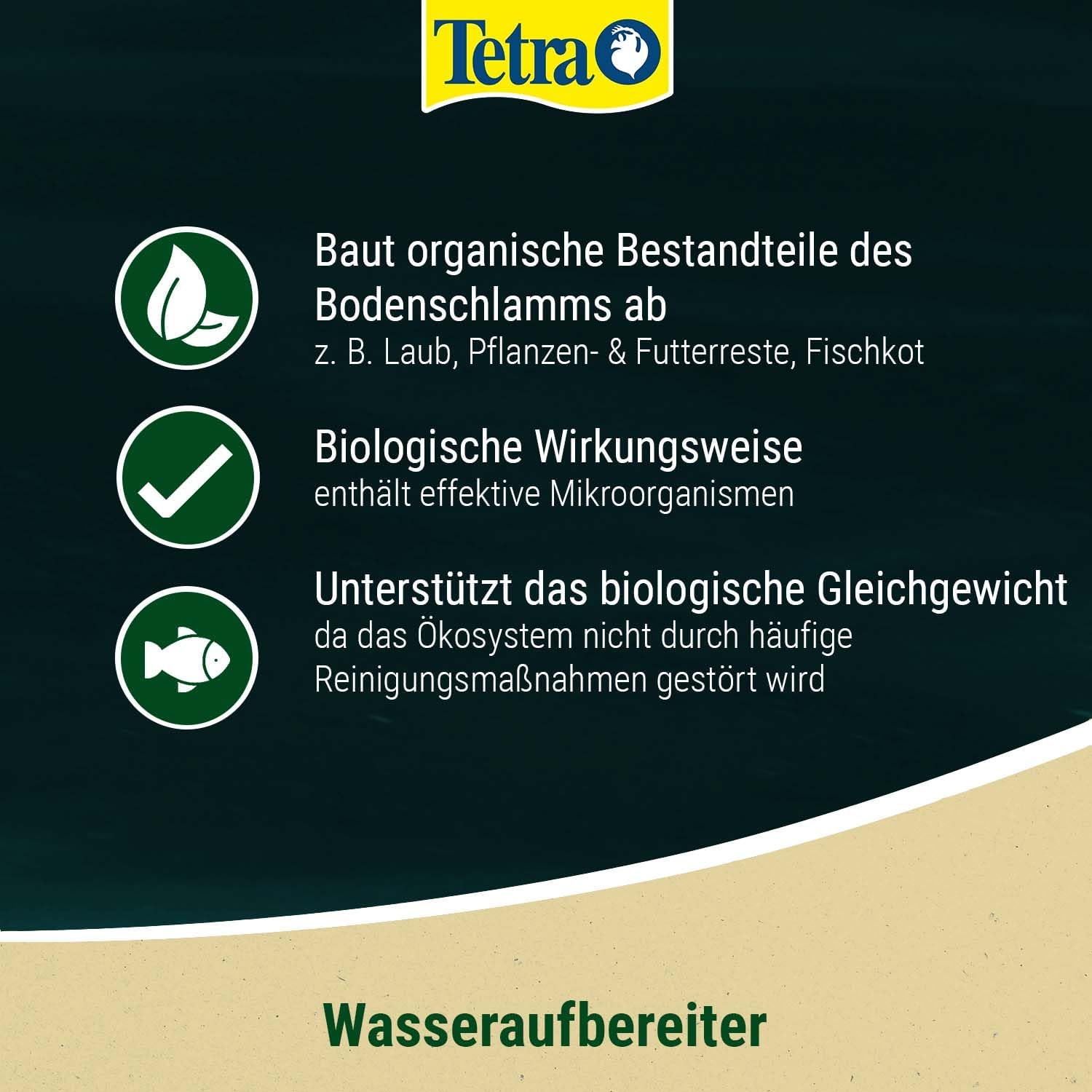 Detalle 2 de Tetra Pond Schlammentferner – 500 ml zur biologischen Schlammreduktion im Gartenteich