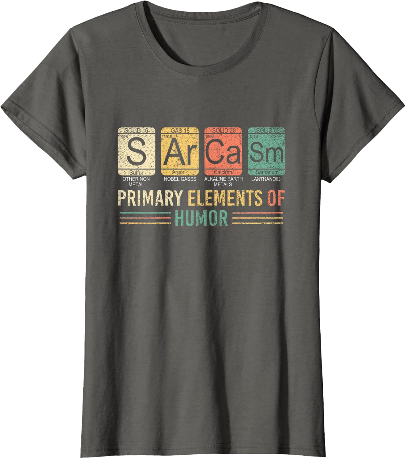 Detalle de Humour Noir Scientifique – T-shirt Chemistre Sarcasme, manche mi-longue