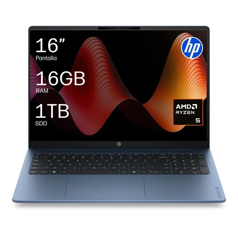 Detalle 2 de HP OmniBook 3 16-by0025ns: Portátil 16" con Ryzen 5, 16GB/1TB SSD y Radeon 610M