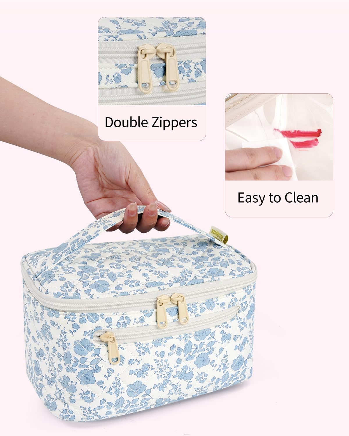 Thumbnail 6 de Travel Makeup Bag with Brush Compartment 23.5cm