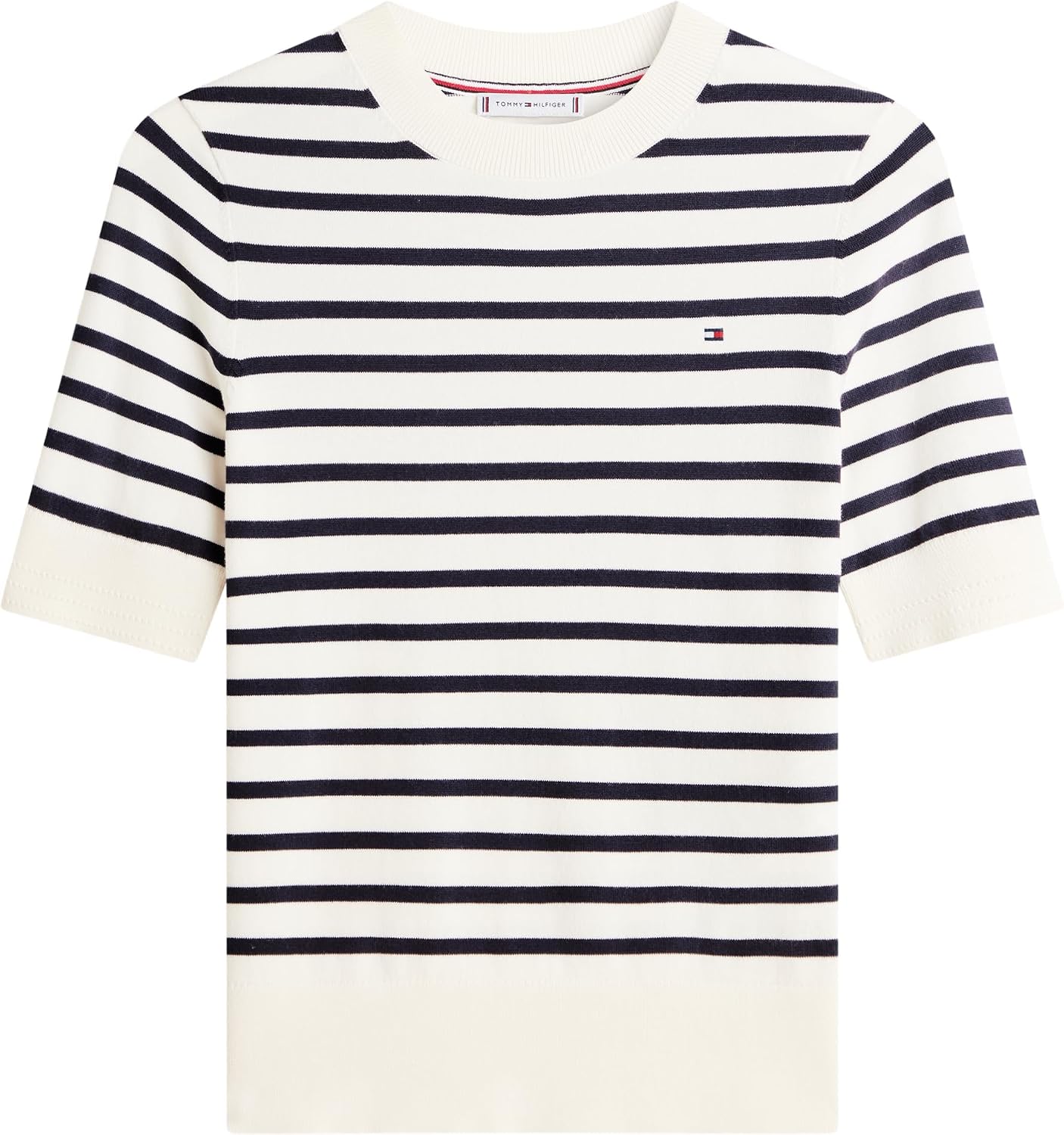 Detalle de Tommy Hilfiger Co Jersey Fine GG C-nk SS Swt WW0WW49705 pullover donna