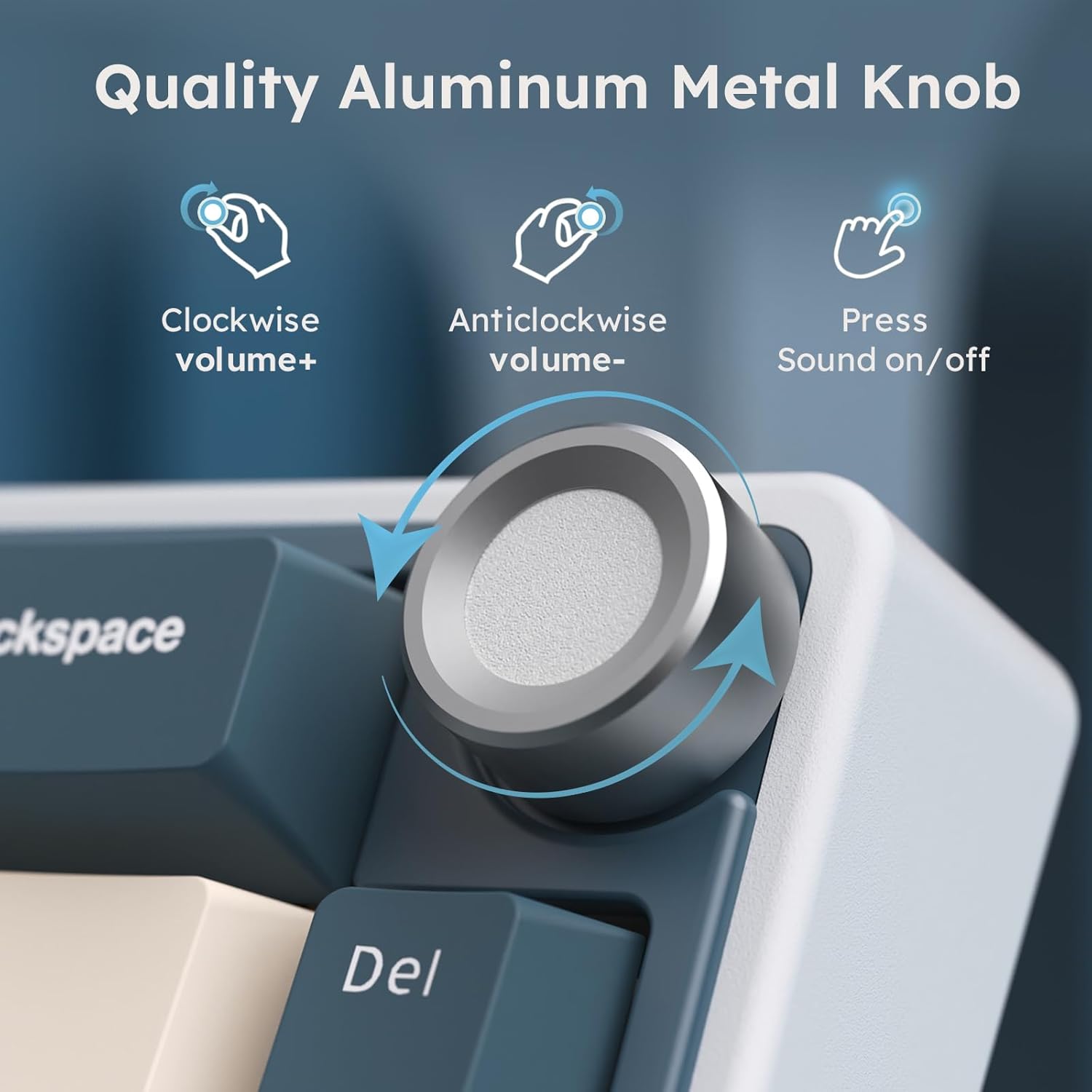 Thumbnail 3 de RK ROYAL KLUDGE R65 Wireless Mechanical Keyboard with Volume Knob — Tri-Mode 60% Layout