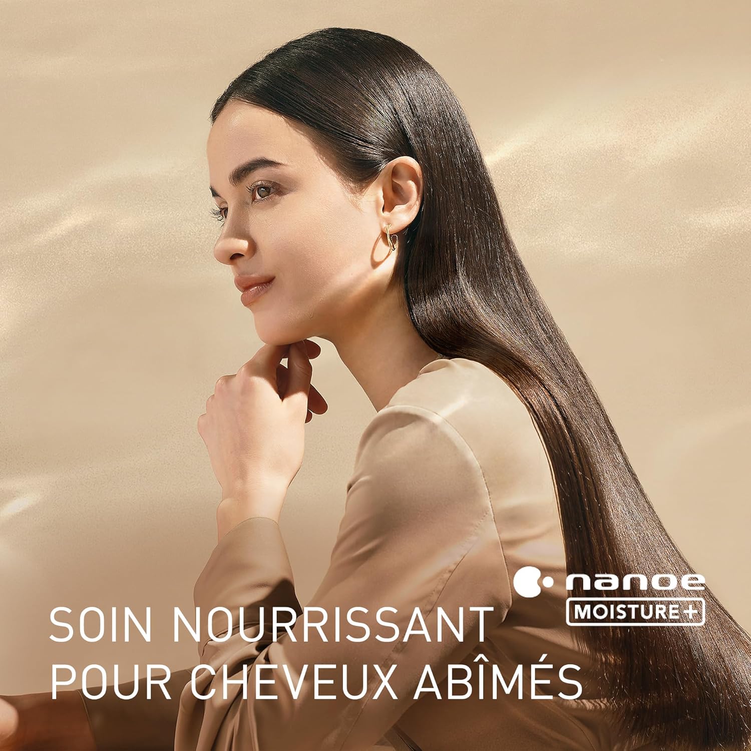 Thumbnail 1 de Panasonic EH-NA0J Nanoe MOISTUR E+ Minéral — Sèche-cheveux 1600 W noir, chaud/froid et embout concentrateur + diffuseur