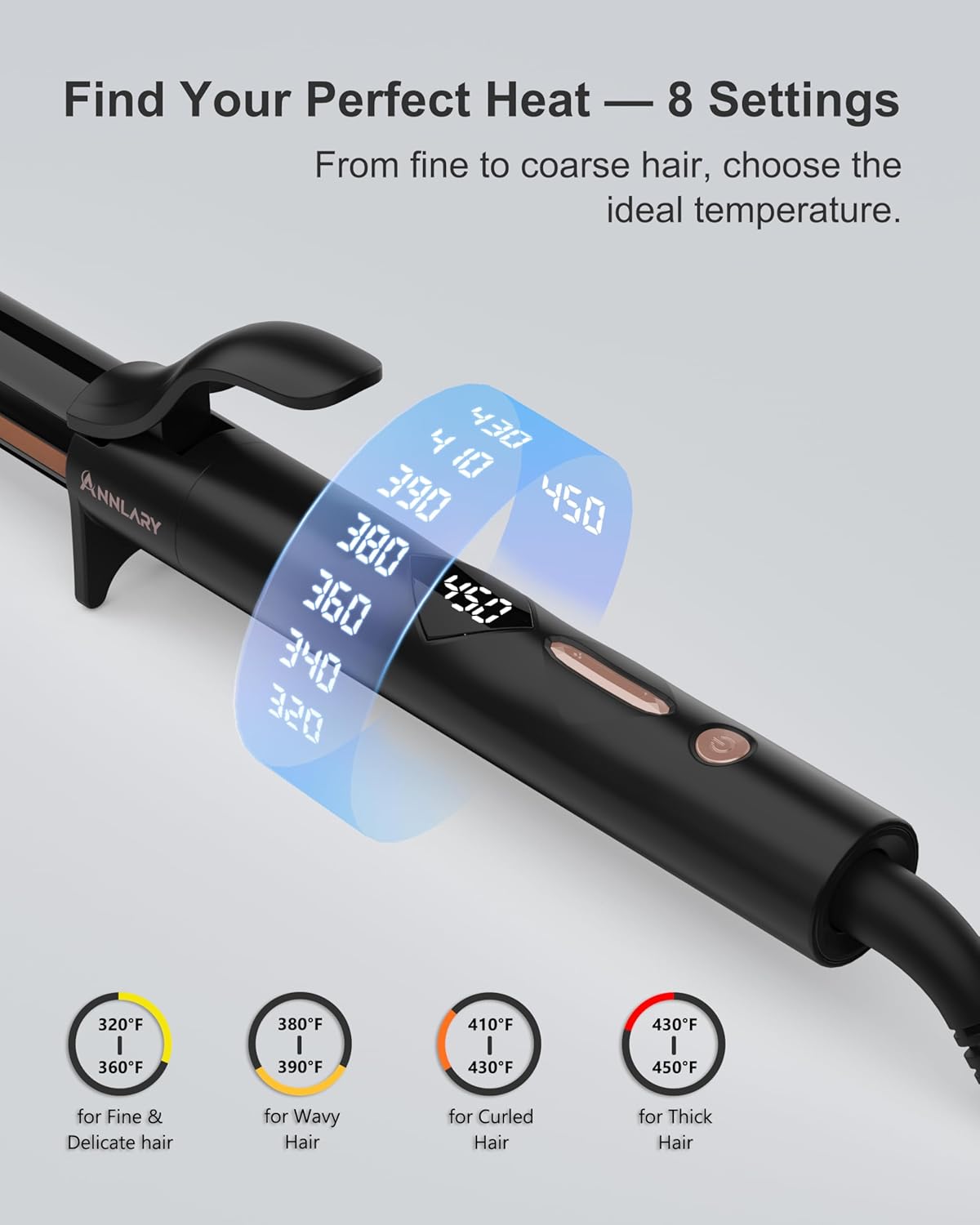 Thumbnail 5 de ANNLARY 1 Inch Curling Iron ๐โ