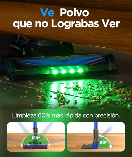 Thumbnail 3 de VersLife Z8 Aspiradora sin cable 40KPA/500W con pantalla LED y luz verde para pelo de mascotas