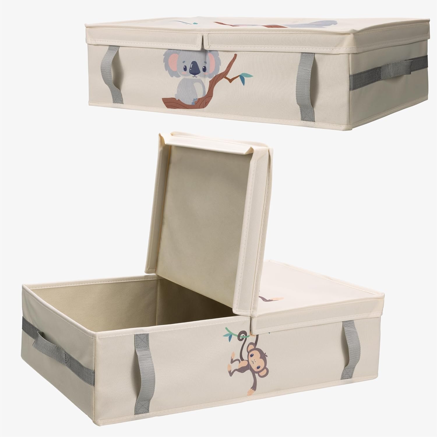 Thumbnail 6 de Navaris Unterbett Aufbewahrungsbox 58x38x15 cm 2er Set