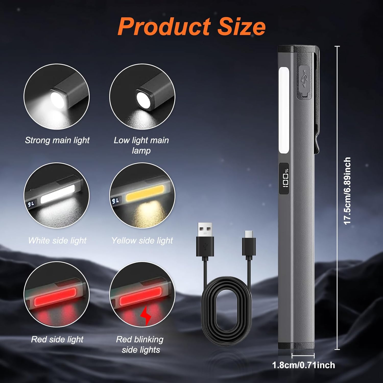 Thumbnail 1 de flintronic Mini Lampe de Poche Lampe LED Portable