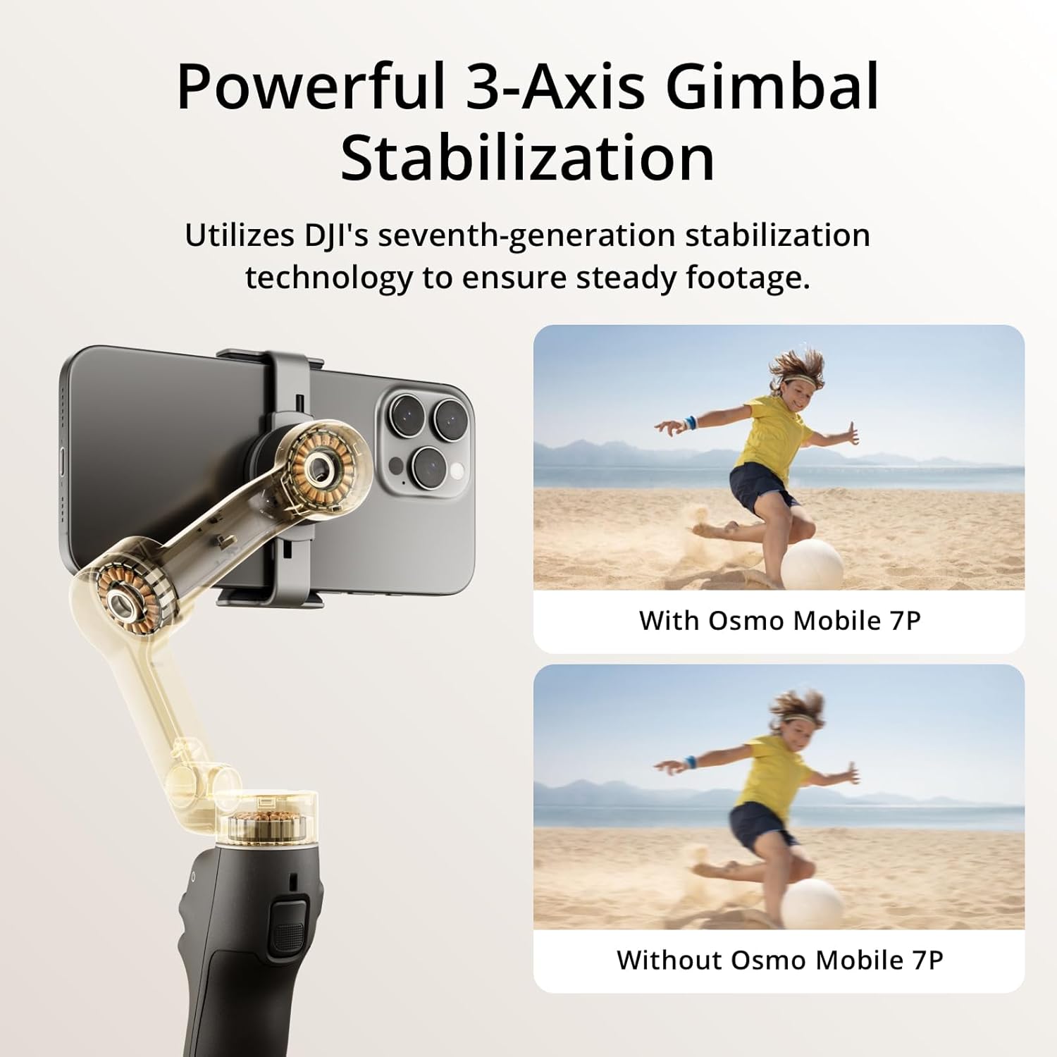 Detalle de DJI Osmo Mobile 7P Gimbal Stabilizer for iPhone