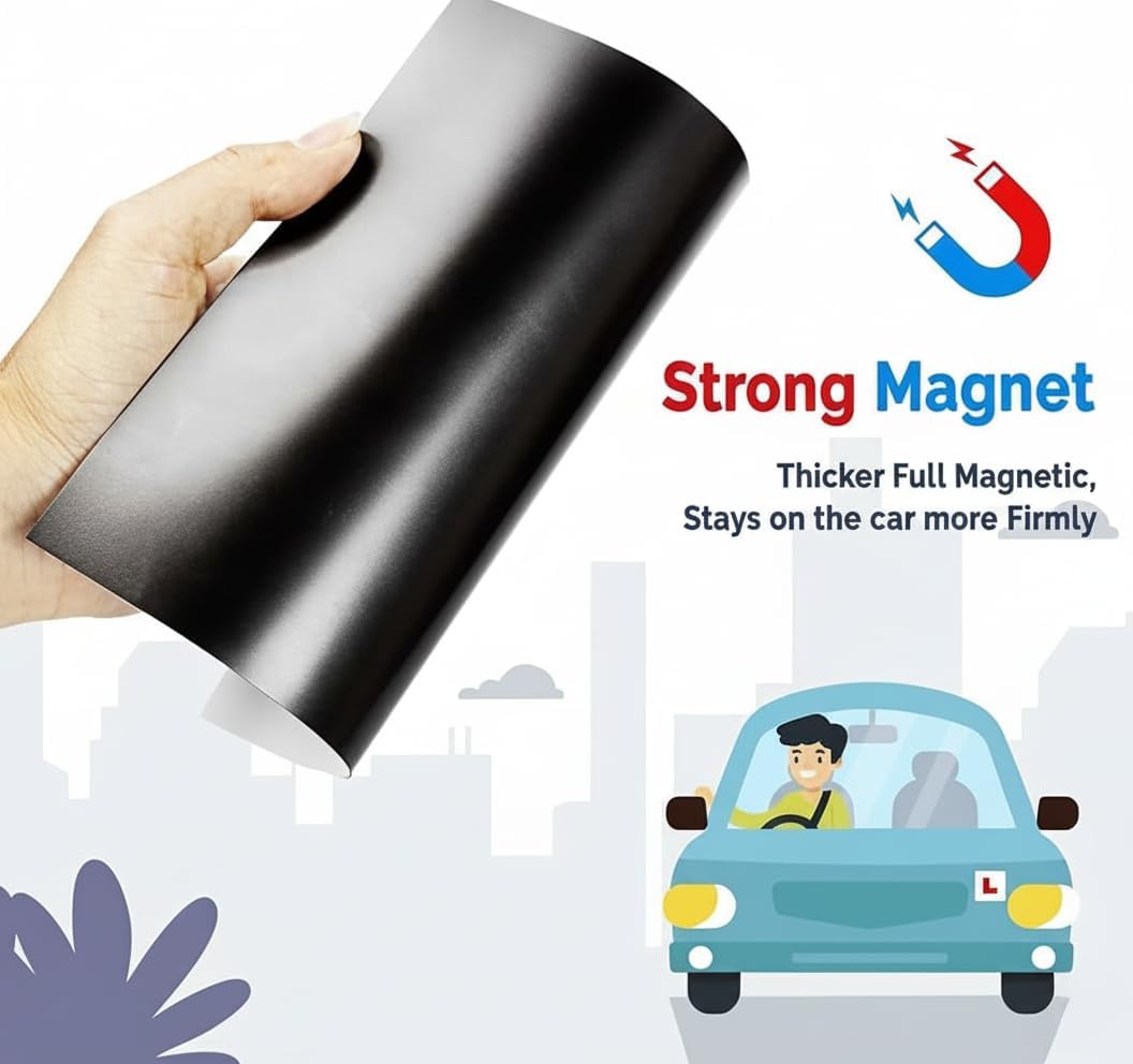Thumbnail 2 de Stick Well Extra Strong 2 Pack L Plates Magnetic For Car