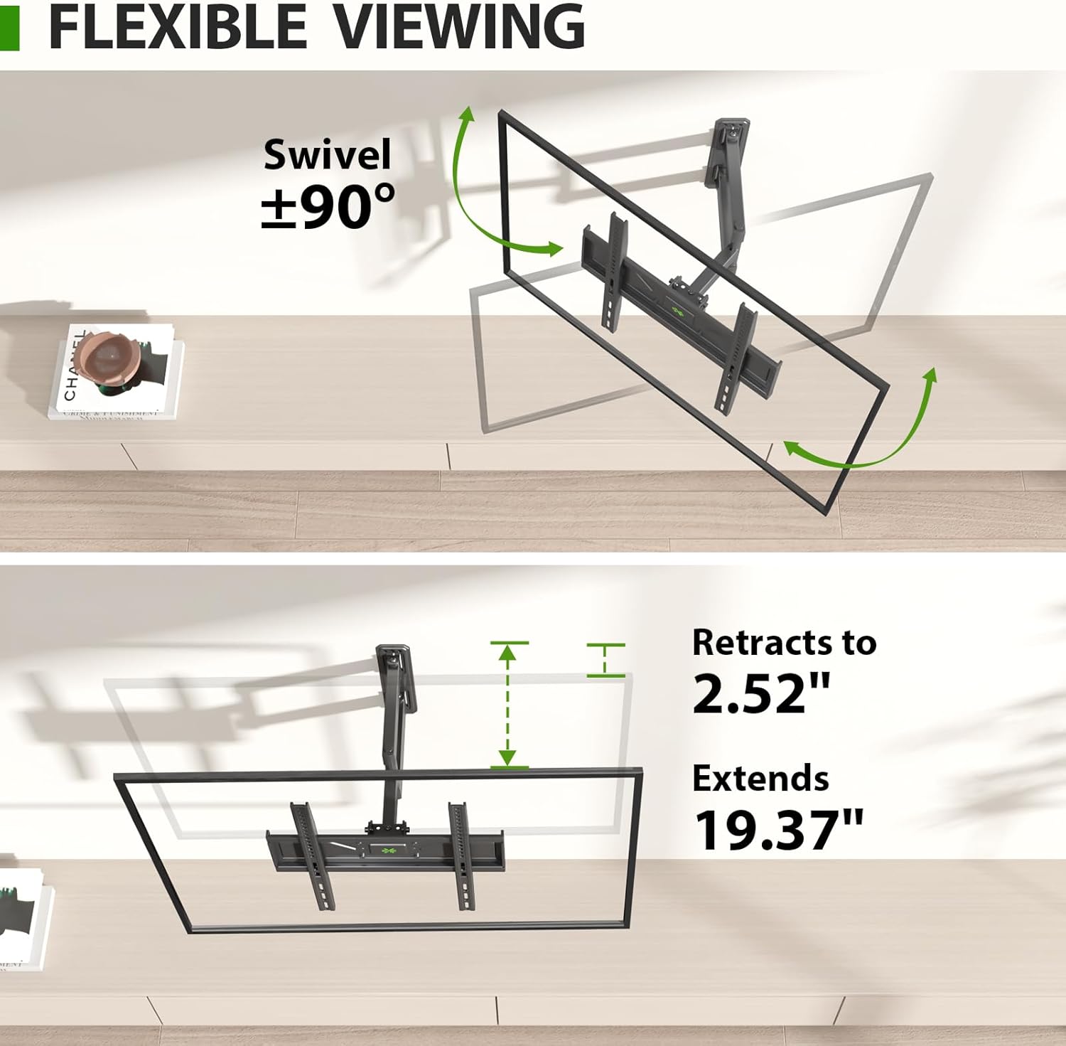Detalle 2 de USX MOUNT Swivel TV Wall Mount 26-60