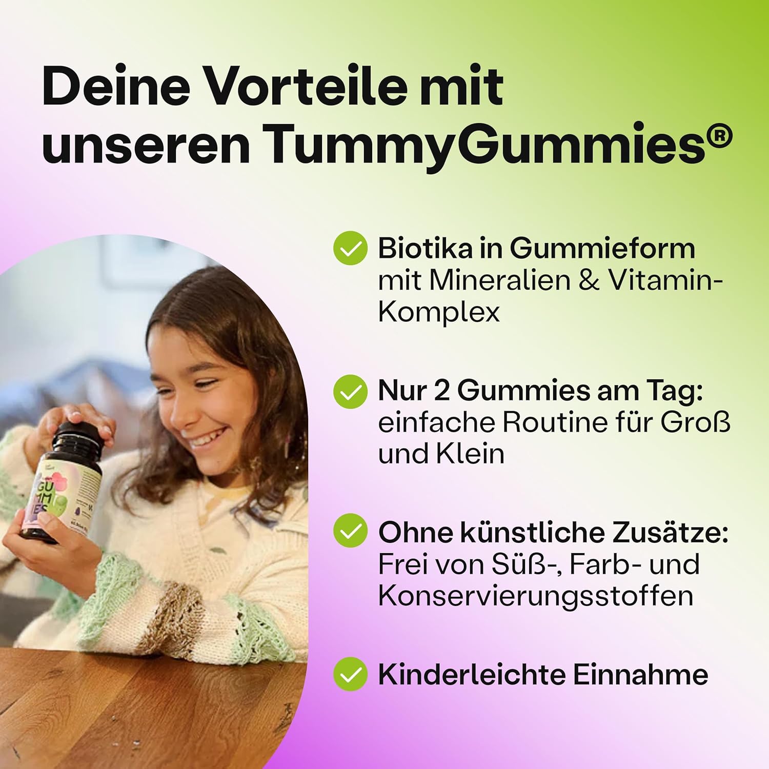 Thumbnail 1 de fairment Tummy Gummies mit probiotischen Kulturen, Magnesium, Zink sowie B2 & B12 – 60 Gummibärchen