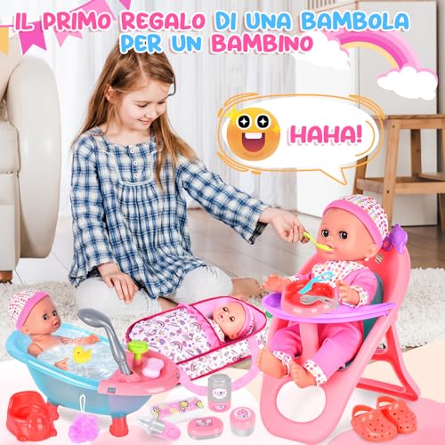 Thumbnail 6 de Aragallant Muñecas Bebé, 25 Piezas, Accesorios y Ropa👶