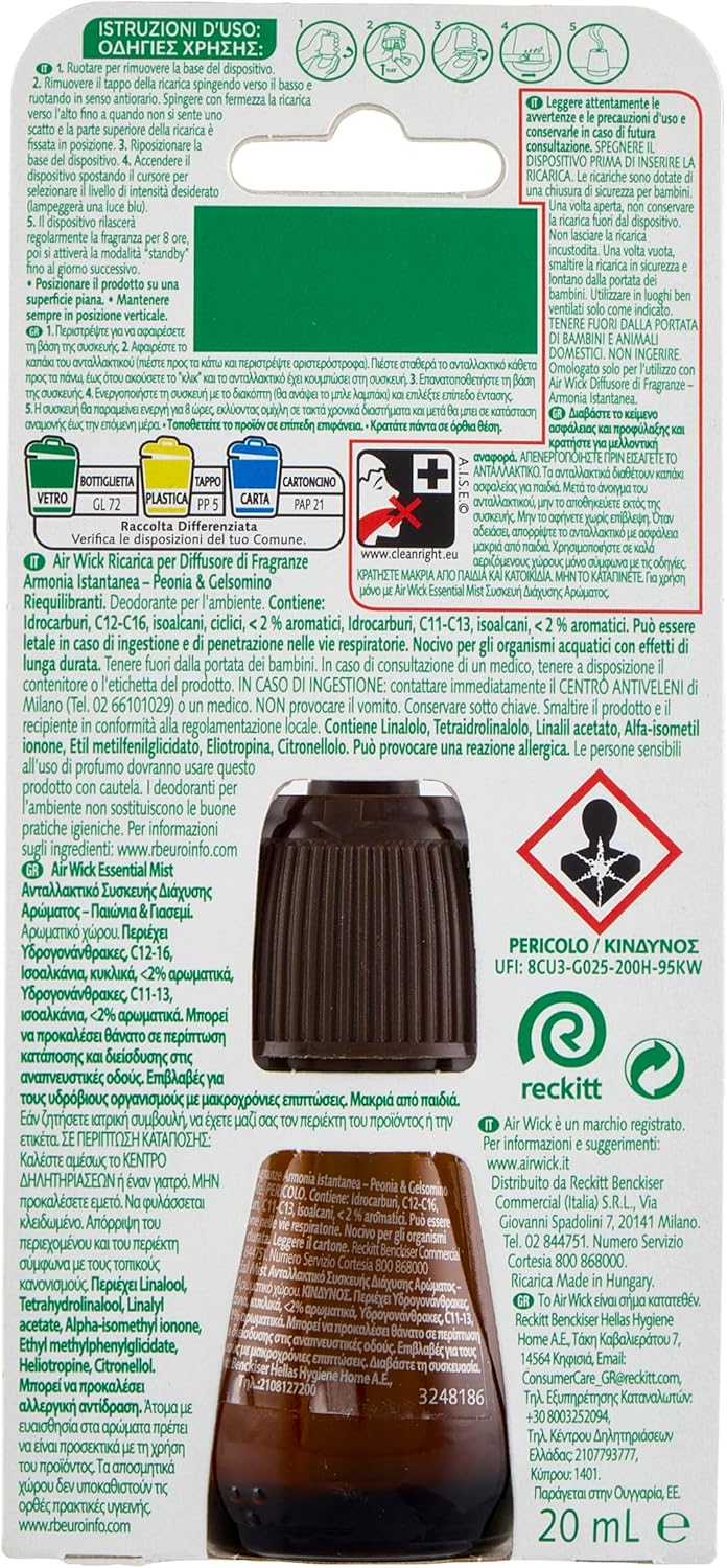 Thumbnail 1 de Air Wick Ricariche per Diffusore di Oli Essenziali Armonia Istantanea – 6 Ricariche