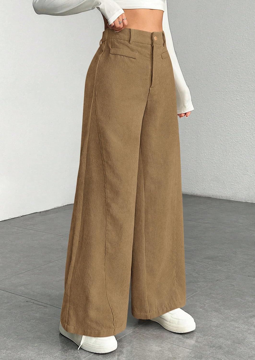 Thumbnail 5 de PRETTYGARDEN Women's Corduroy Pants Polyester