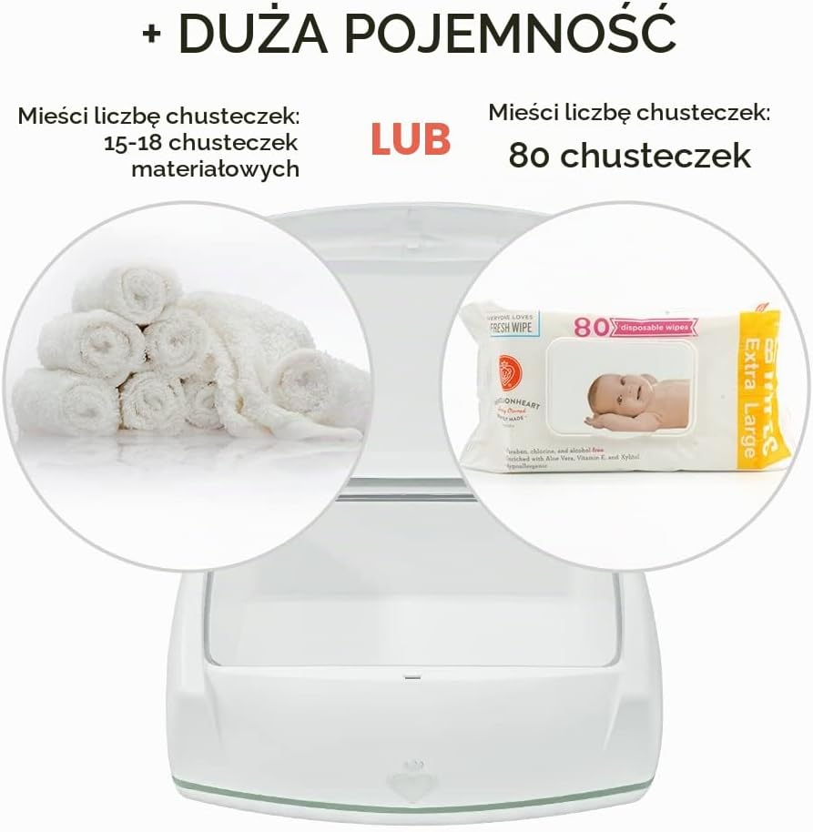 Detalle 1 de Prince Lionheart Warmies Wipes Warmer – podgrzewacz chusteczek wielorazowych z lampką