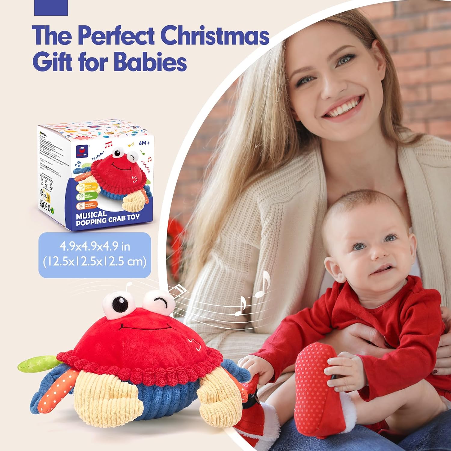 Thumbnail 6 de hahaland Crawling Musical Crab toy for 12-18 months