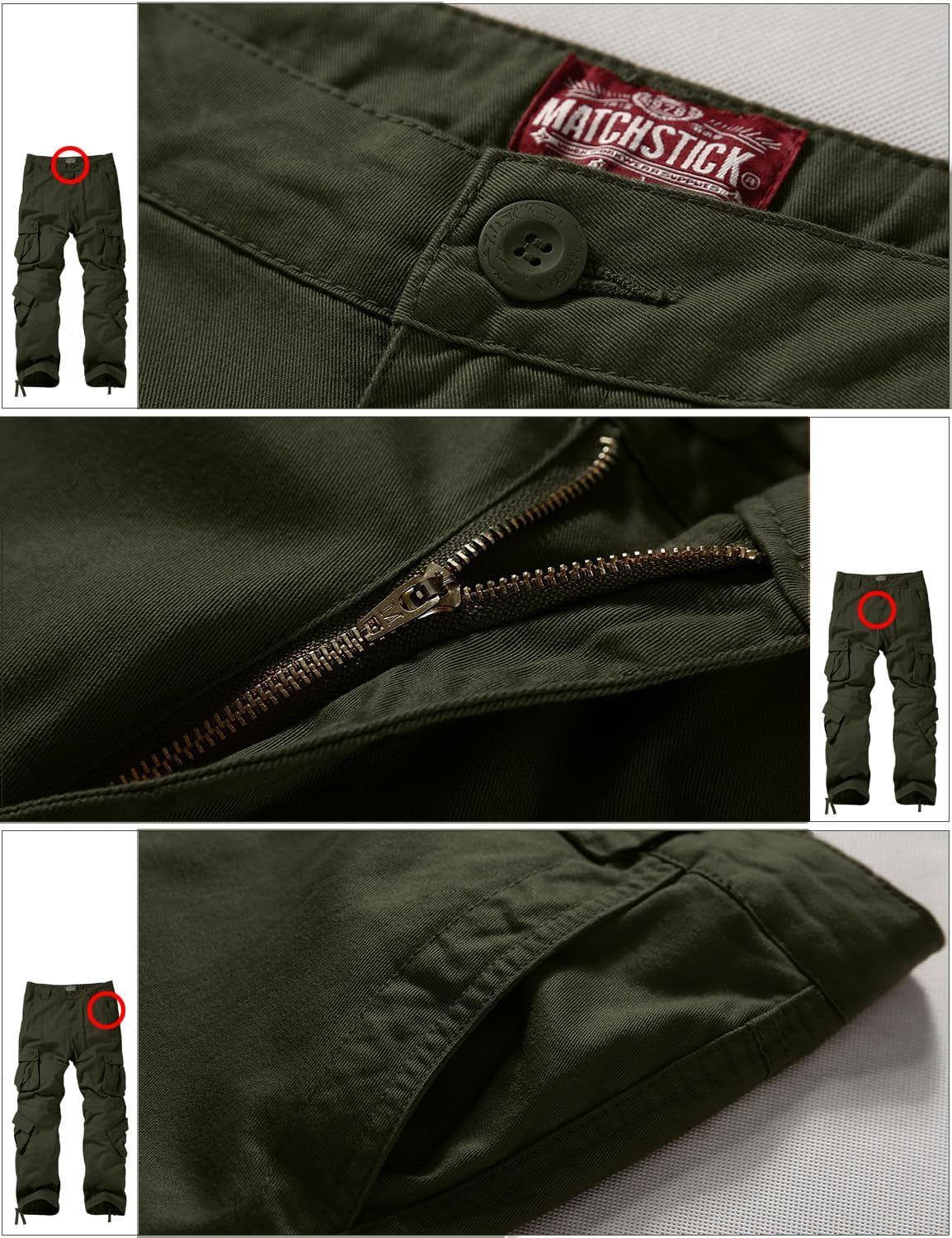 Detalle 2 de Match Men's Wild Cargo Pants