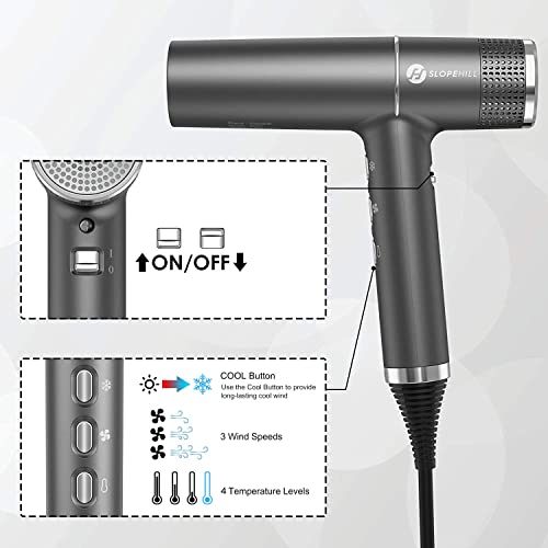 Detalle 2 de Secador de Pelo Slopehill Profesional 2000W Ionic