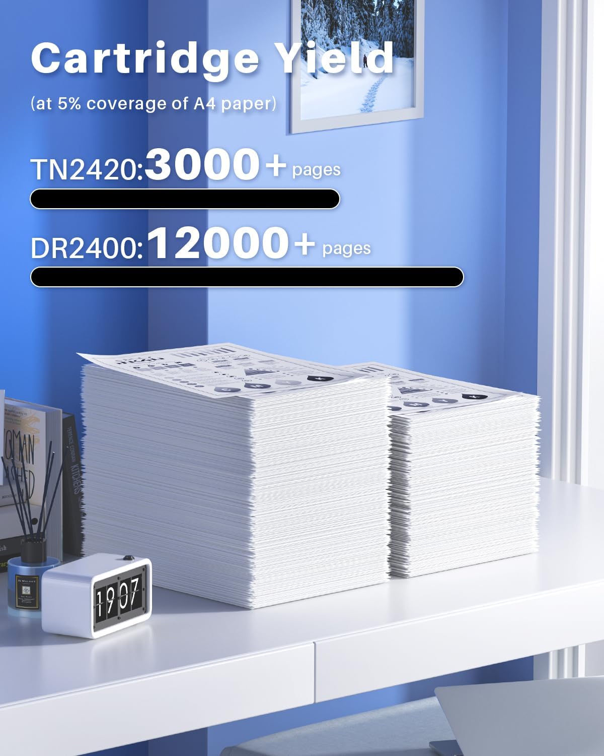 Detalle de INK4U TN2420 Toner + DR2400 Tamburo 3.000/12.000 pag.