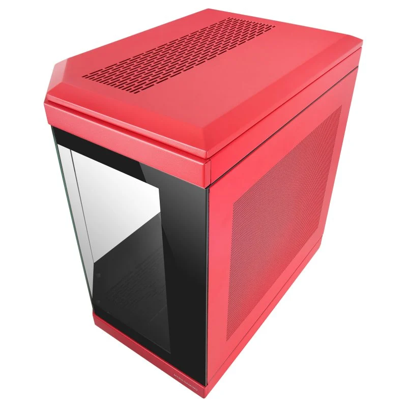 Detalle 2 de Mars Gaming MC-3T Semitorre ATX roja con USB-C 3.0 🖥