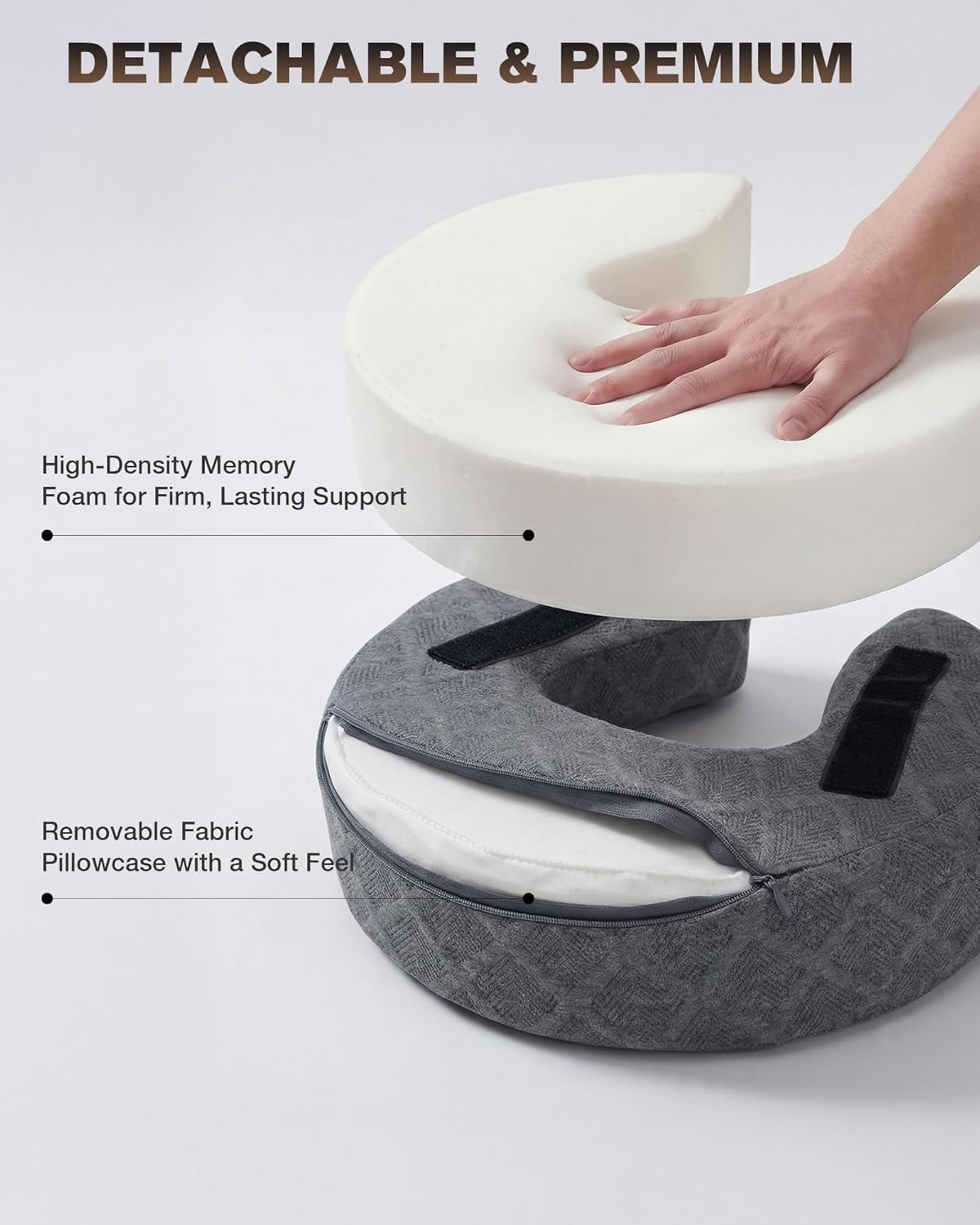 Thumbnail 5 de Aucoza Massage Headrest for Bed — Adjustable face-down massage face cradle