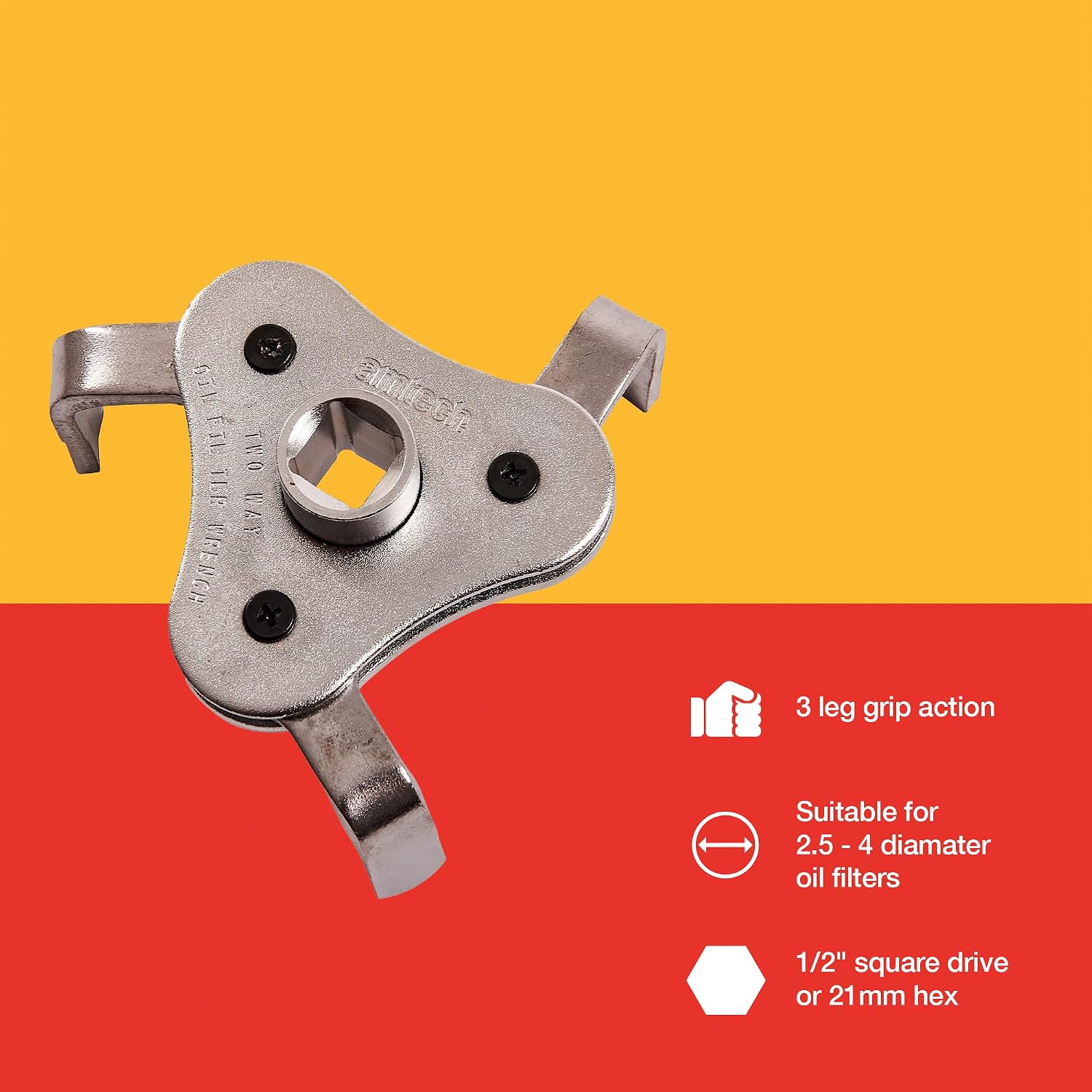 Detalle de Amtech J1100 3-leg oil filter remover for stubborn filters