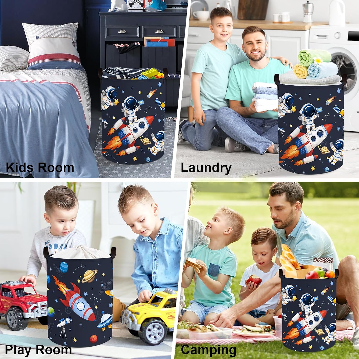Thumbnail 6 de Clastyle Space Laundry Hamper Cosmic Book Storage Basket