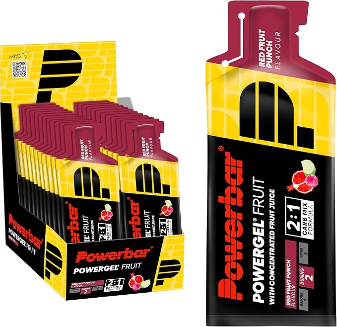 Powerbar PowerGel Fruit Red Punch 🔋 Gel Energético Alto en Carbohidratos