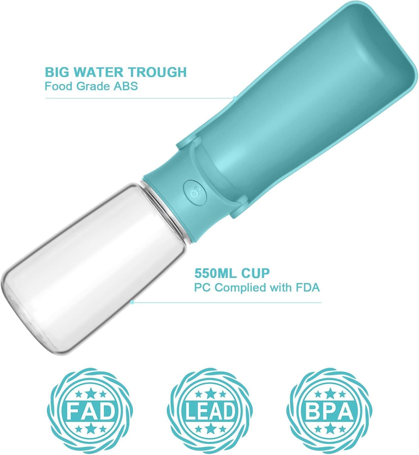 Thumbnail 2 de Canareen Portable Dog Water Bottle 550 ml