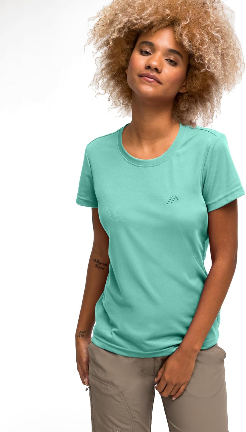 Detalle de Maier Sports Waltraud T-Shirt Femme (Lot de 1) – Confort, Rapidité de séchage et durable