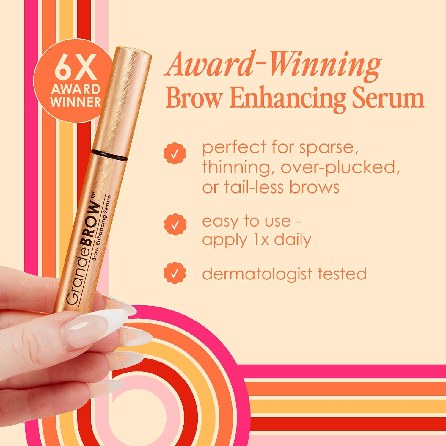 Thumbnail 3 de GrandeBROW Brow Enhancing Serum by Grande Cosmetics — 1.5mL, 8-Week Supply