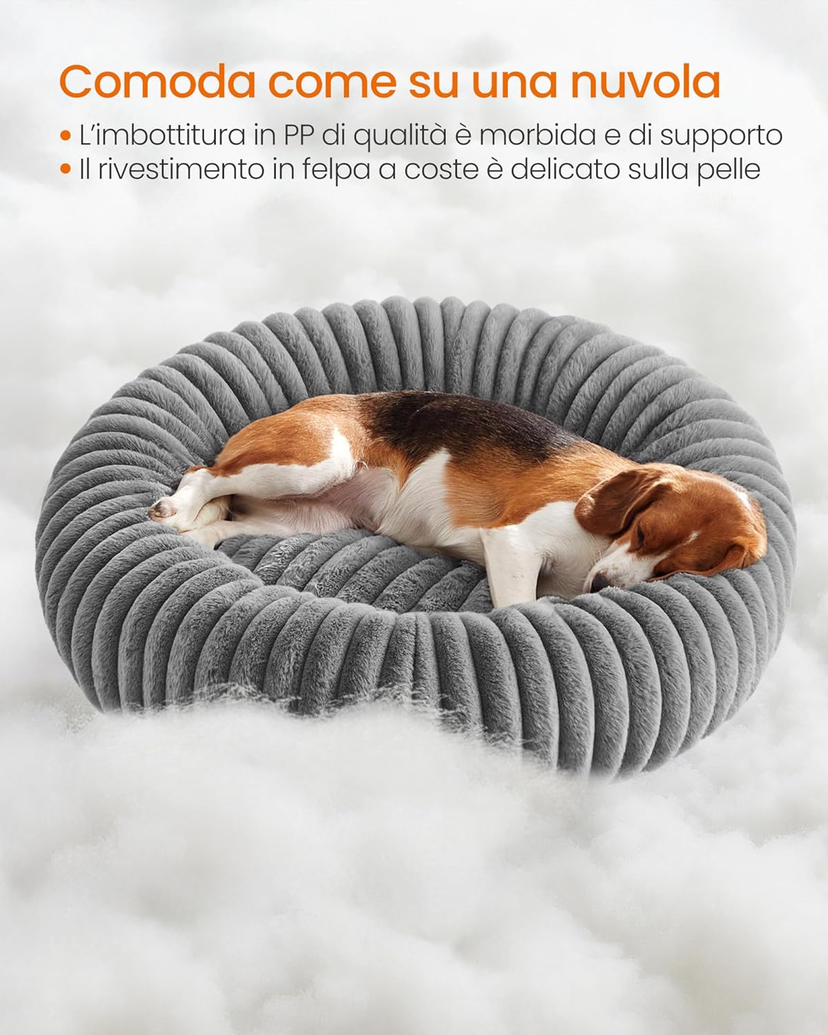 Detalle de Feandrea PGW304GD01 cuccia per cani e gatti taglia grande 80 cm
