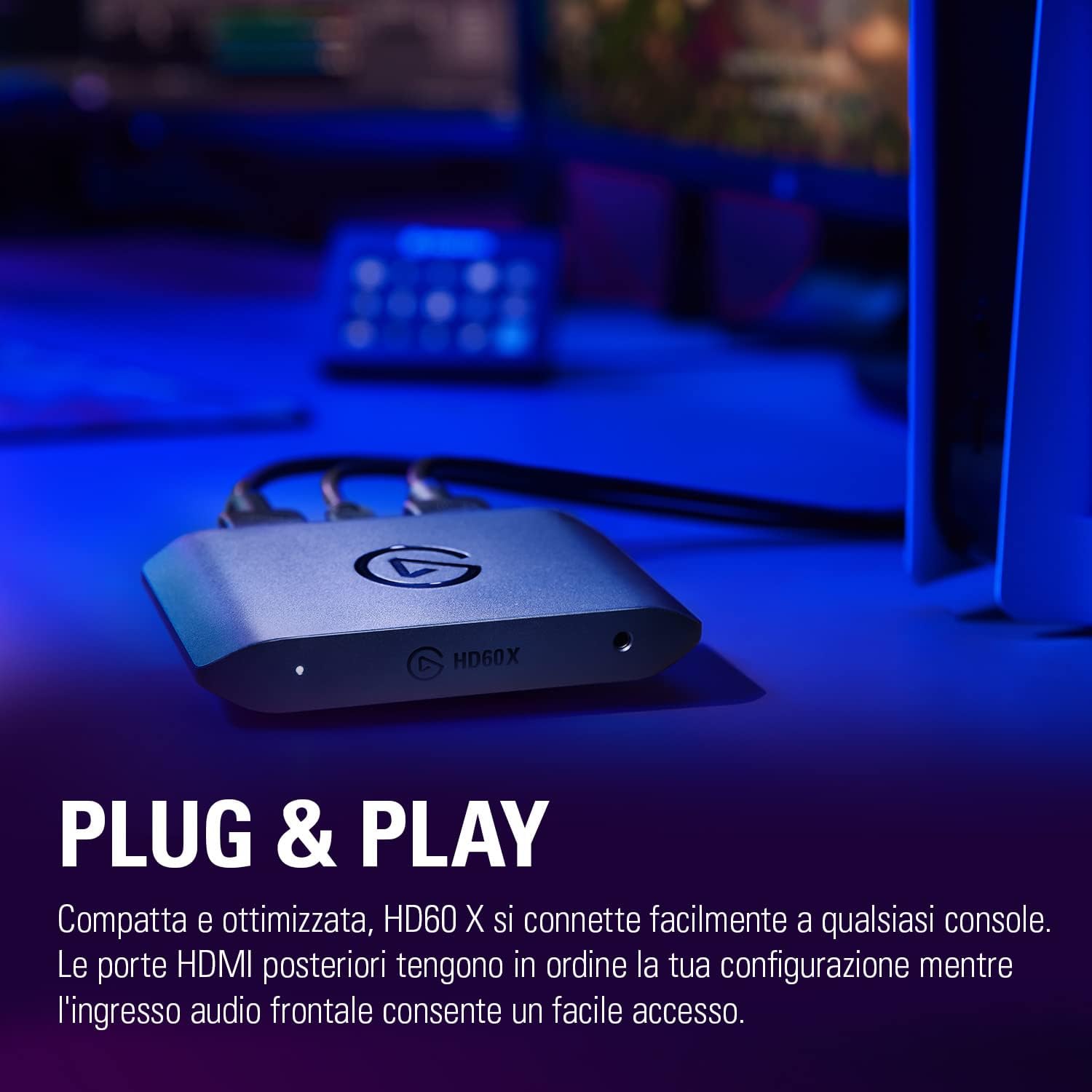 Detalle 2 de Elgato HD60 X: streaming e registrazione in 1080p60 HDR10 o 4K30 con latenza ultra-bassa