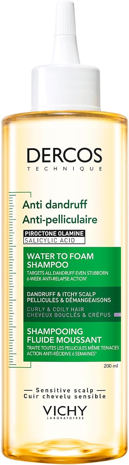 Thumbnail 5 de Vichy Dercos Anti-Dandruff Water to Foam Shampoo with Salicylic Acid (200ml) for Curly Hair