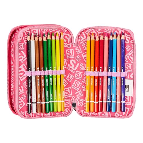 Detalle 1 de SJ Gang Astuccio 3 zip Unicorno per scuola