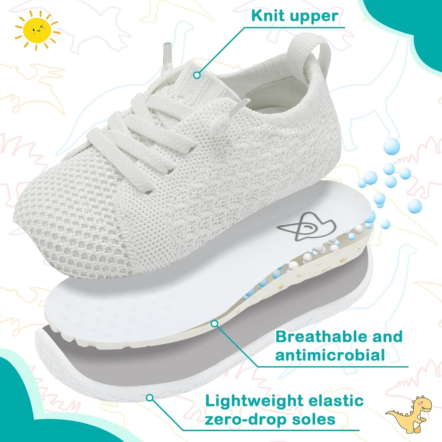 Thumbnail 4 de JOINFREE Toddler Barefoot Trainers (Wide Fit) – breathable slip-on mesh shoes for walking & play