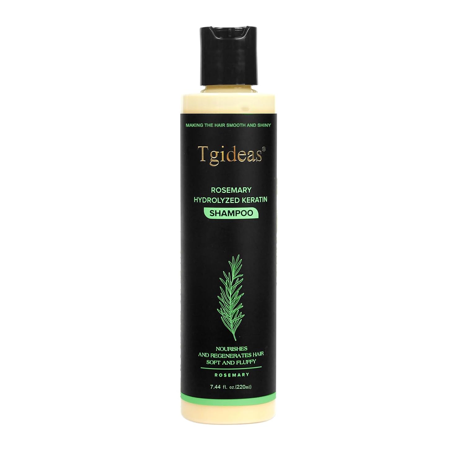 Detalle de Tgideas Rosemary & Biotin Shampoo for Thinning Hair: Gentle Daily Care for Fuller, Stronger Strands