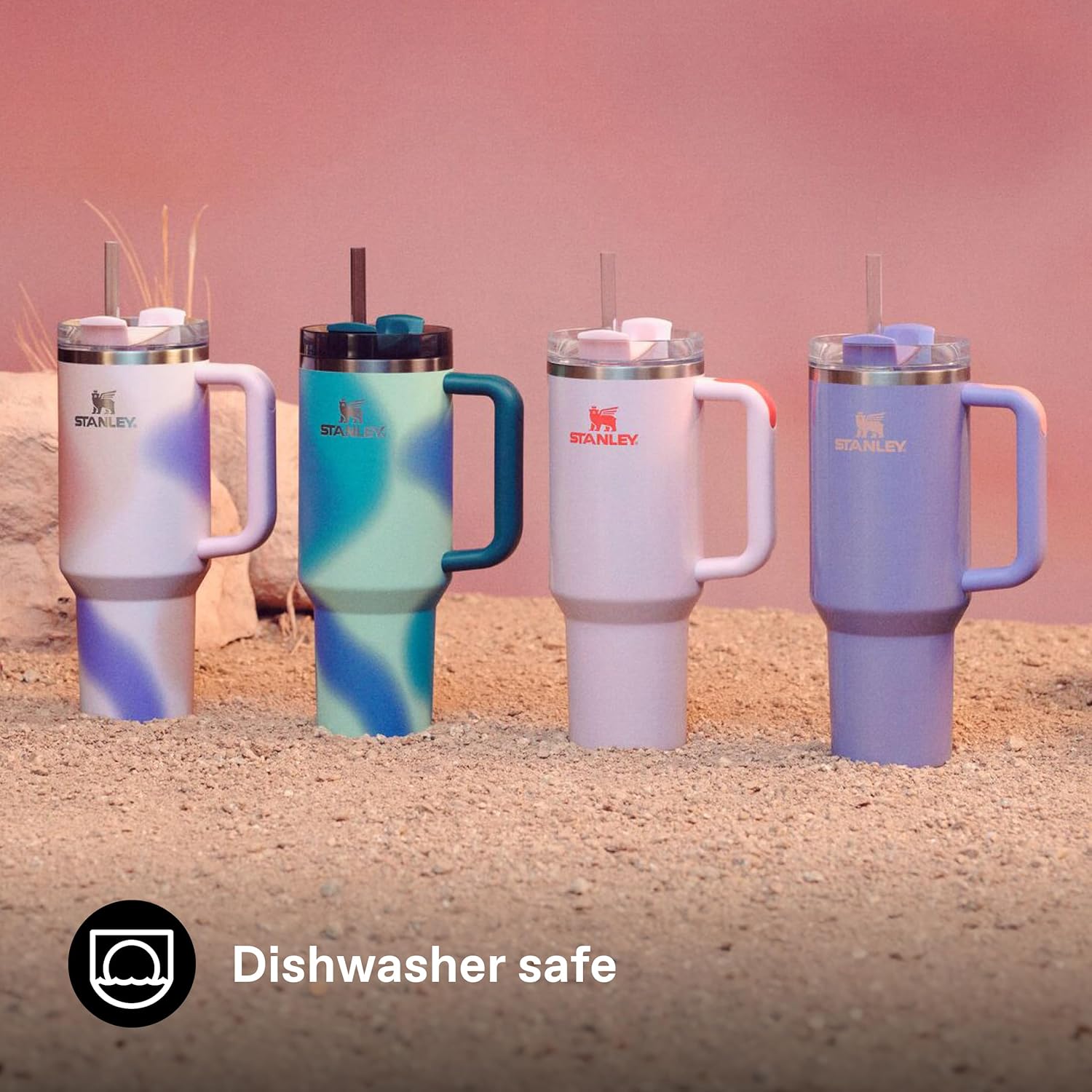 Thumbnail 5 de Stanley Quencher H2.0 Flowstate Tumbler 1.2L (Periwinkle Shimmer) – insulated metal water bottle with straw