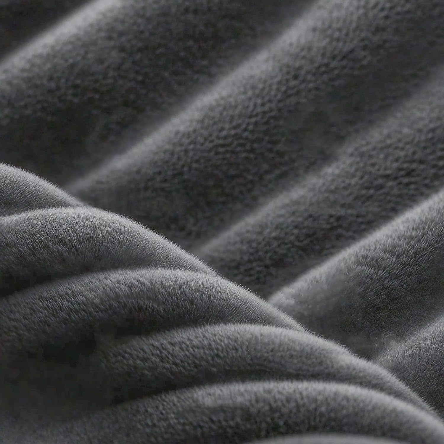 Thumbnail 6 de COMHOMA Canapé d’angle en forme de L modulable 3 places en velours côtelé gris