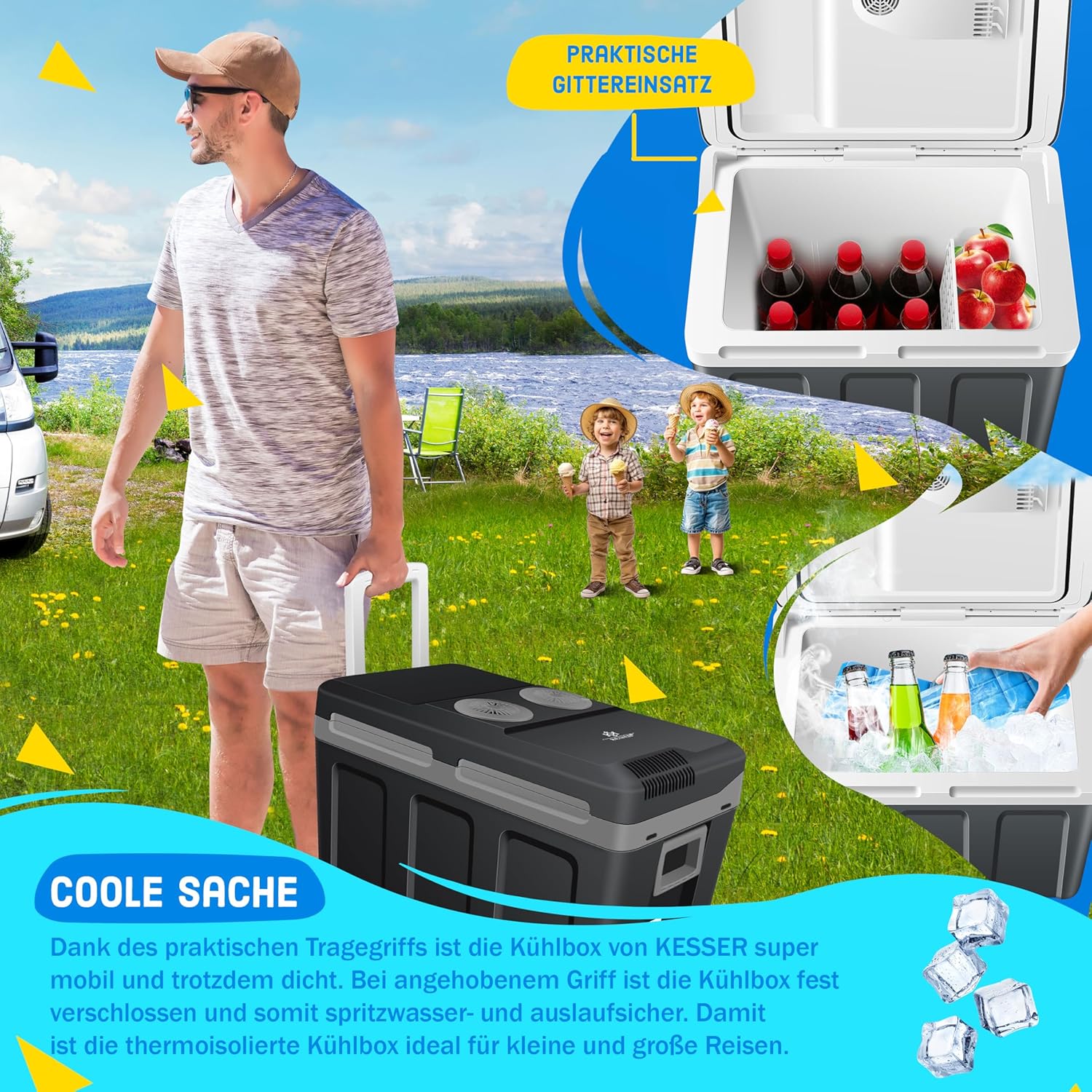 Thumbnail 2 de KESSER Kühlbox 40L mit Rollen