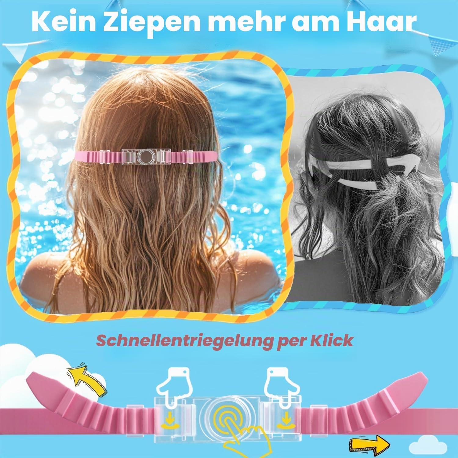 Detalle de COOLOO Kinder-Schwimmbrille 2er Set
