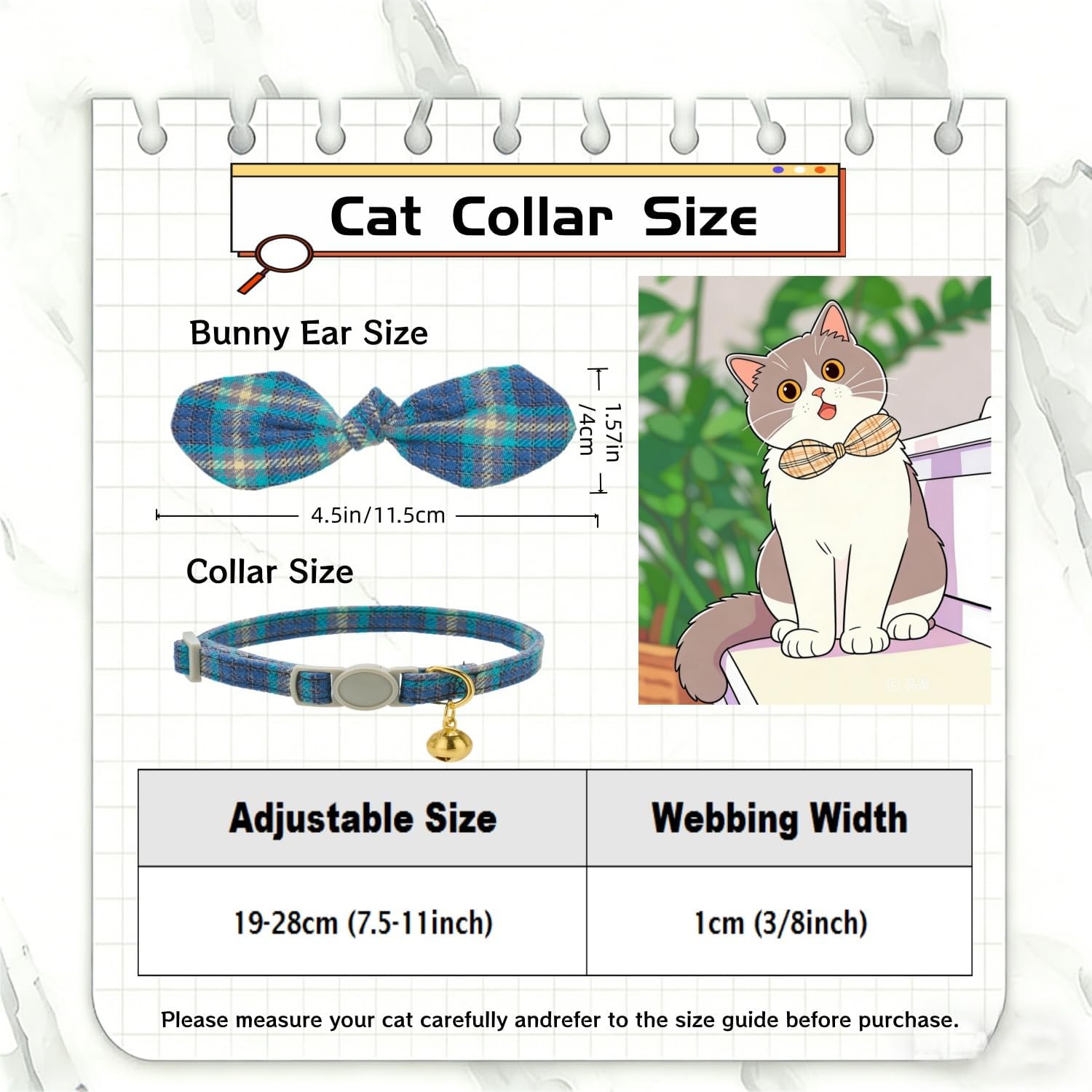 Thumbnail 2 de Cat Collars Cotton Handtie Bunny Bow