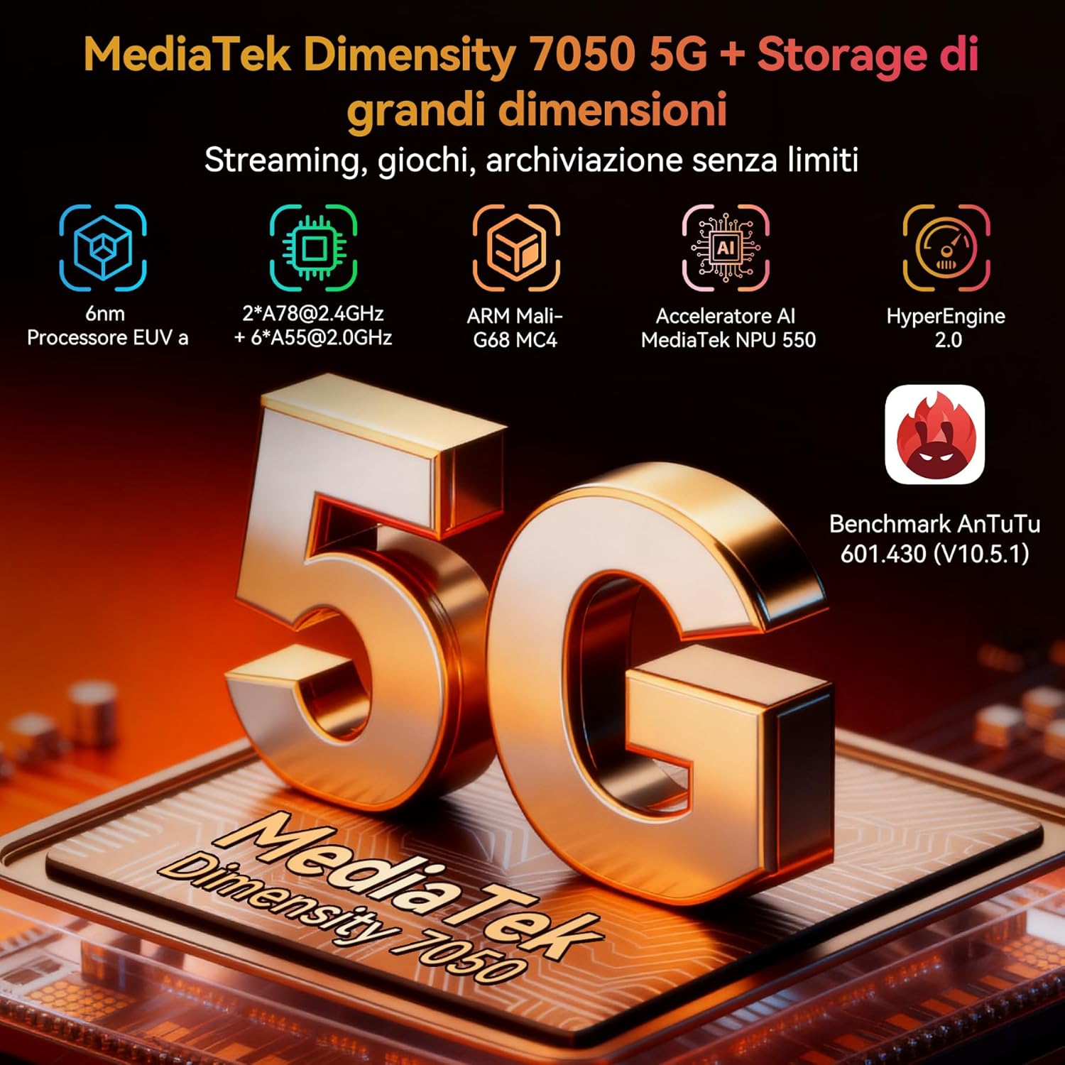 Thumbnail 5 de Blackview XPLORE 1 WT Rugged Smartphone 5G con batteria da 20.000 mAh, GPS/NFC e infrarossi