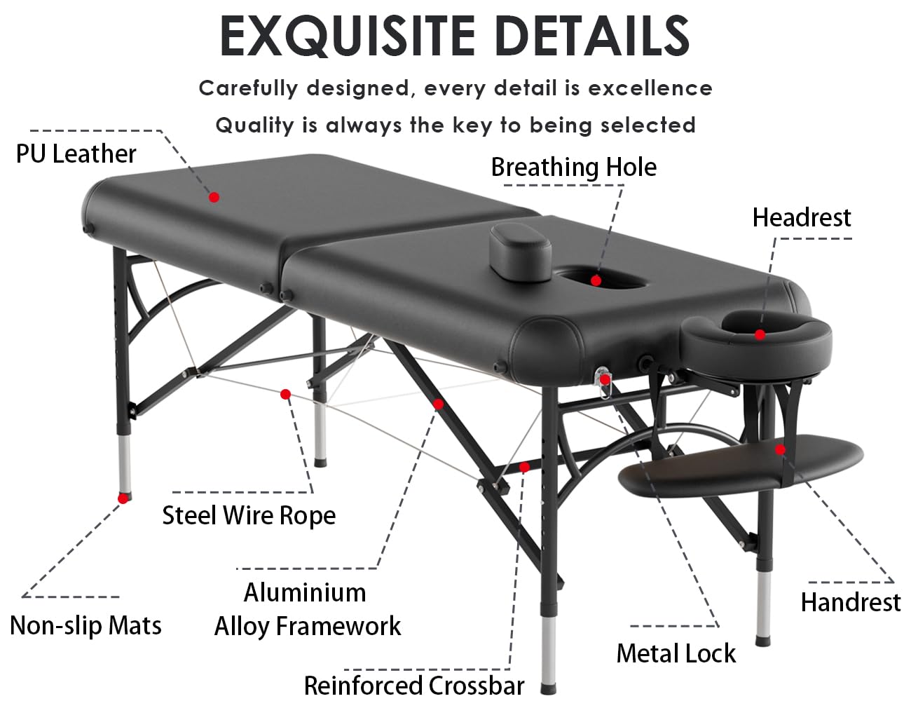 Thumbnail 5 de CLORIS 84" Professional Massage Table
