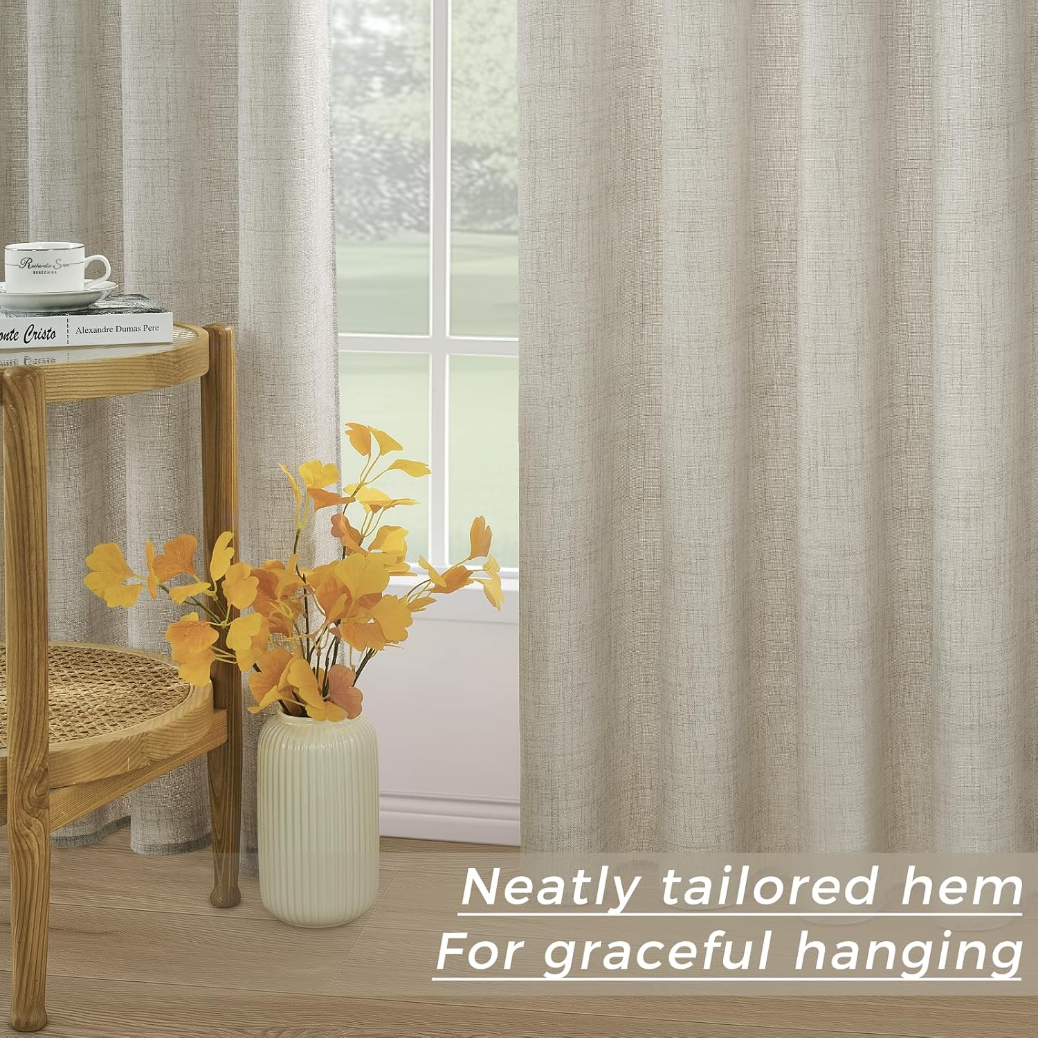 Thumbnail 5 de MRTREES Cortinas Lino Natural 140x150 cm