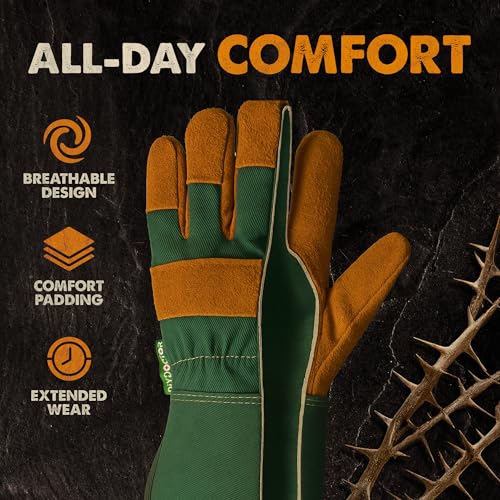 Detalle 2 de DIY Doctor Heavy Duty Thorn Proof Gardening Gloves for Men, 1 Pair