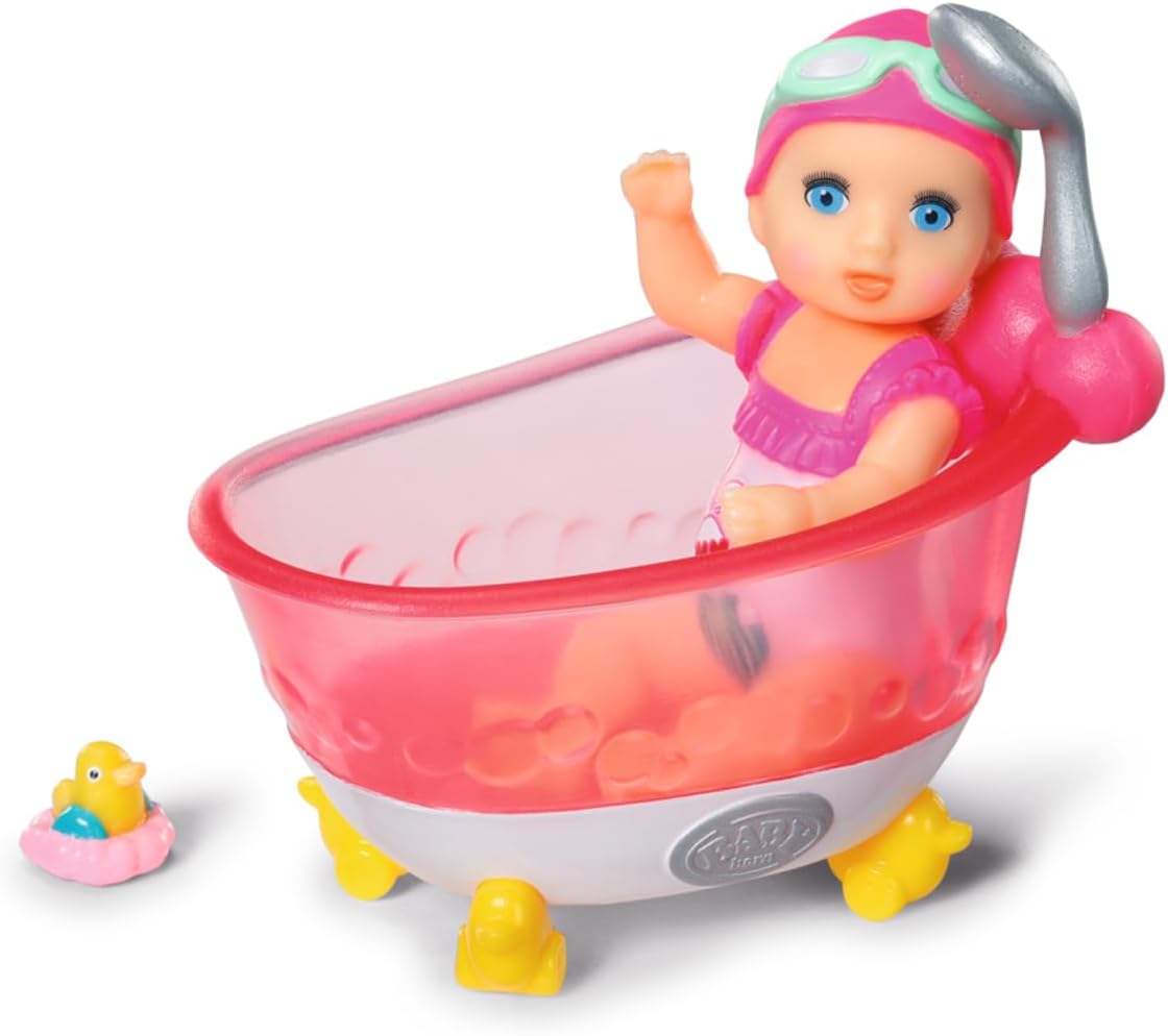 Thumbnail 5 de Zapf Creation Baby Born Minis Set avec Baignoire & Amy 906101 – Poupée de 6,5 cm avec Accessoires exclusifs et Corps Mobile