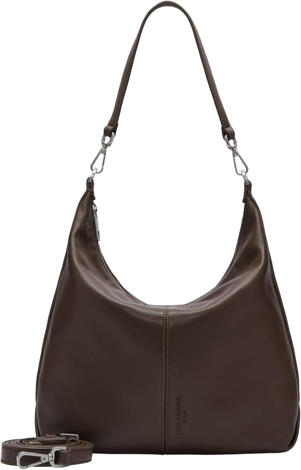 Detalle de LIEBESKIND BERLIN Hobo en cuir marron foncé
